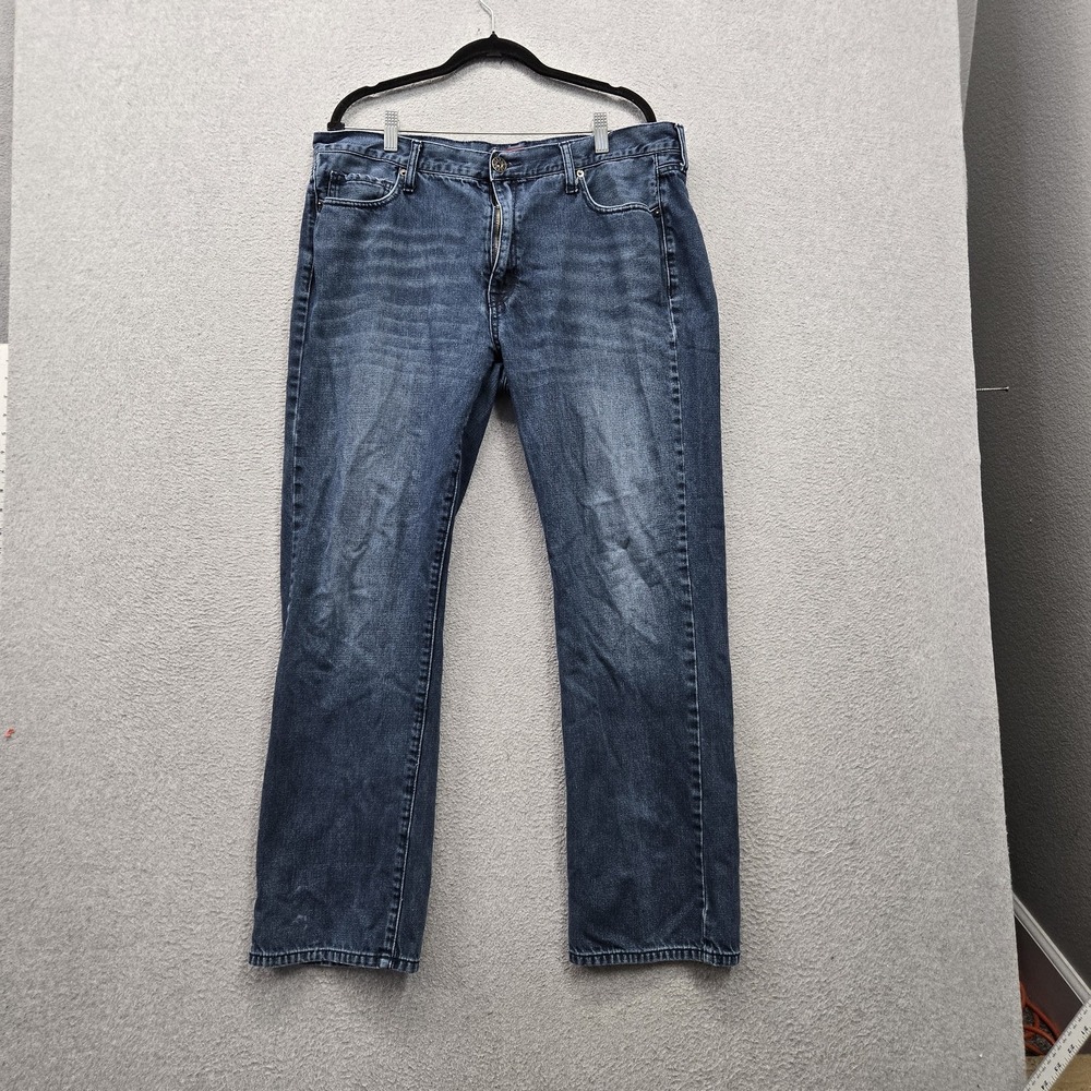 Guess Men Jeans 38X32 Blue Denim Regular Straight 29" Inseam Pockets